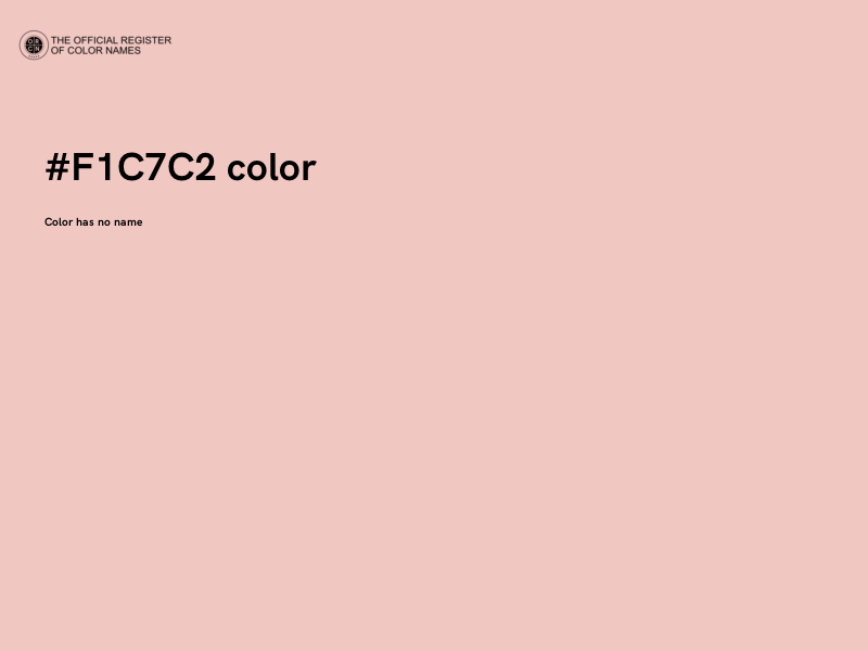 #F1C7C2 color image