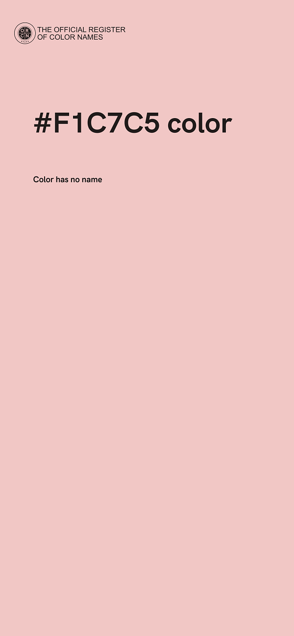 #F1C7C5 color image