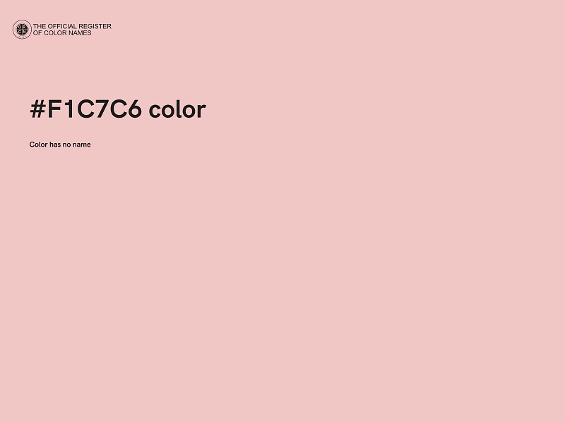 #F1C7C6 color image
