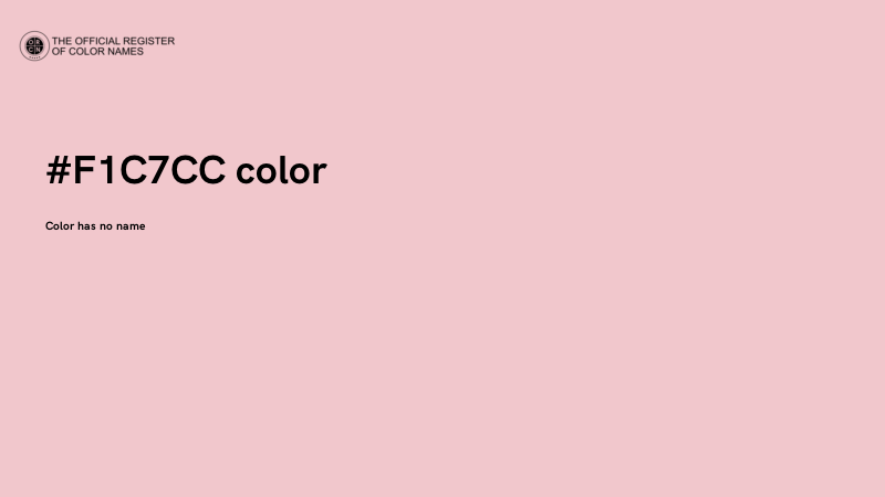 #F1C7CC color image