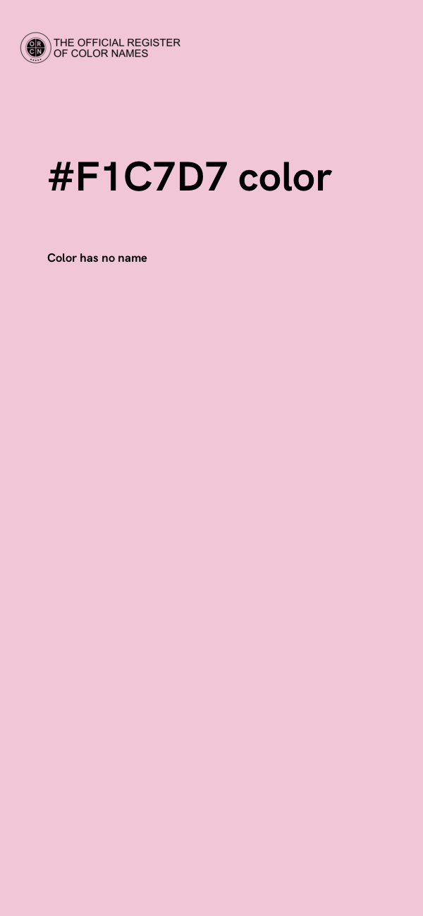 #F1C7D7 color image
