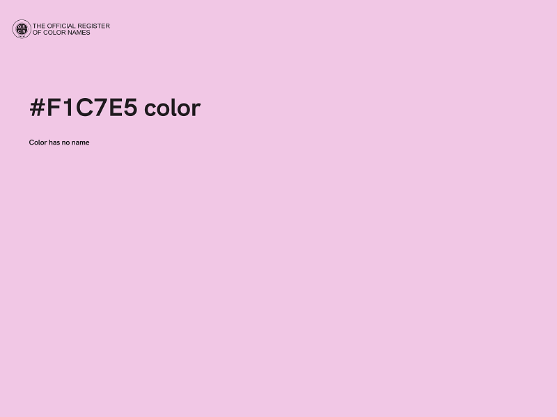 #F1C7E5 color image