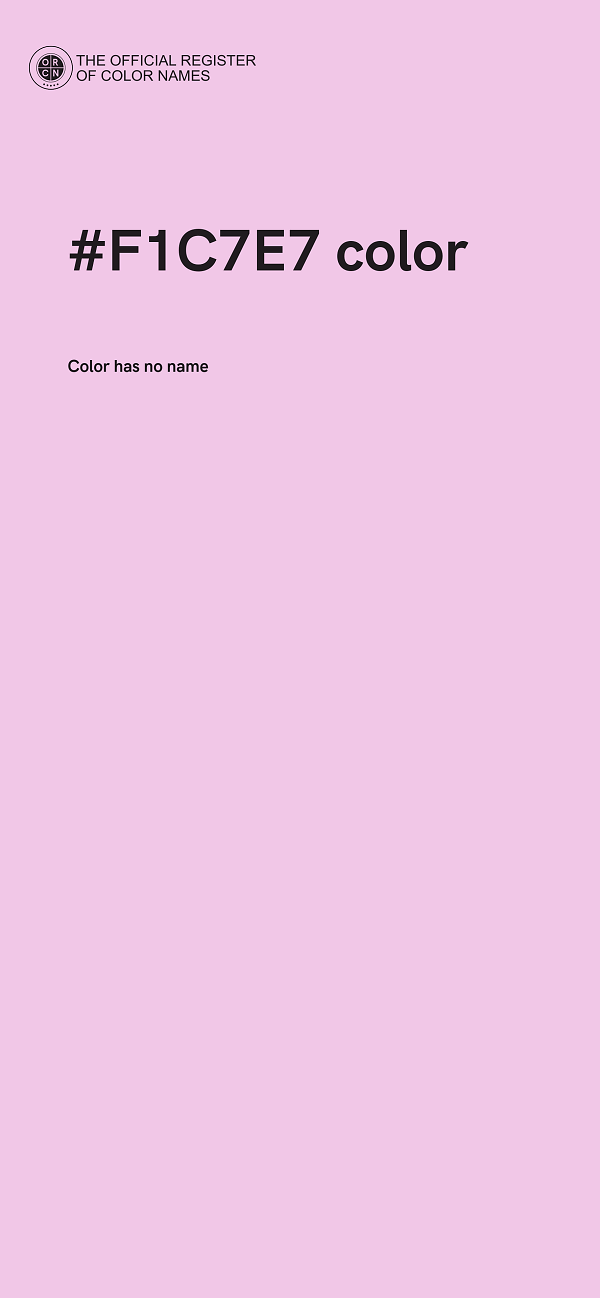 #F1C7E7 color image