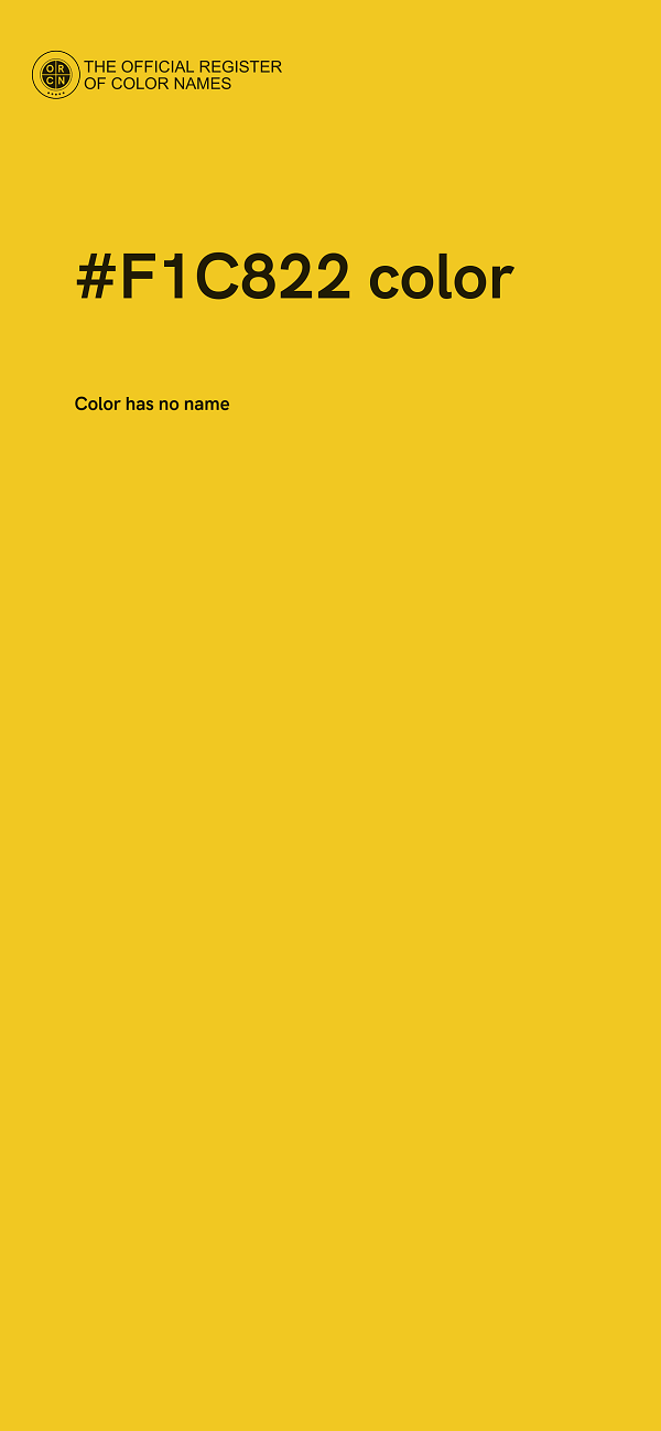 #F1C822 color image