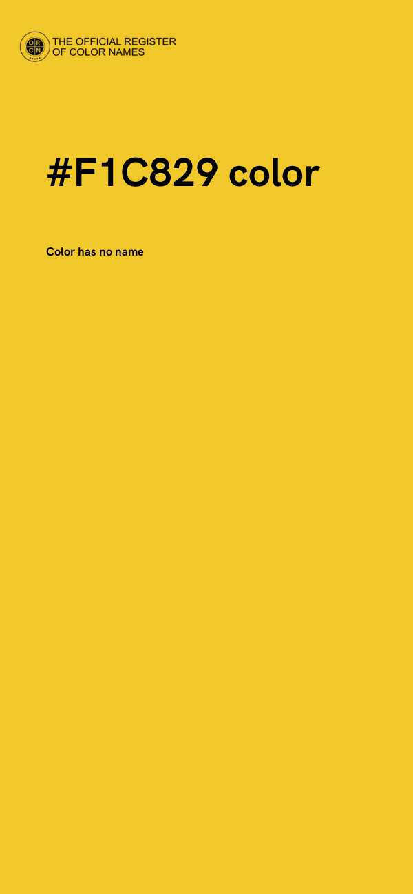 #F1C829 color image