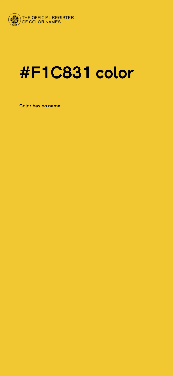#F1C831 color image