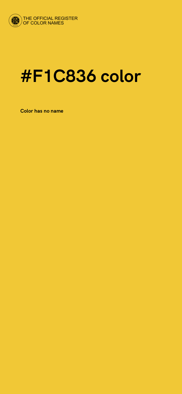 #F1C836 color image