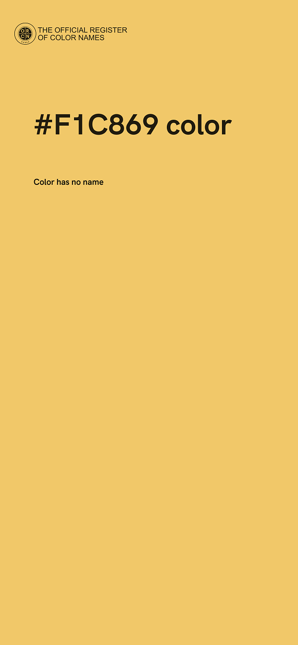 #F1C869 color image