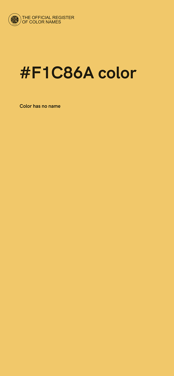 #F1C86A color image