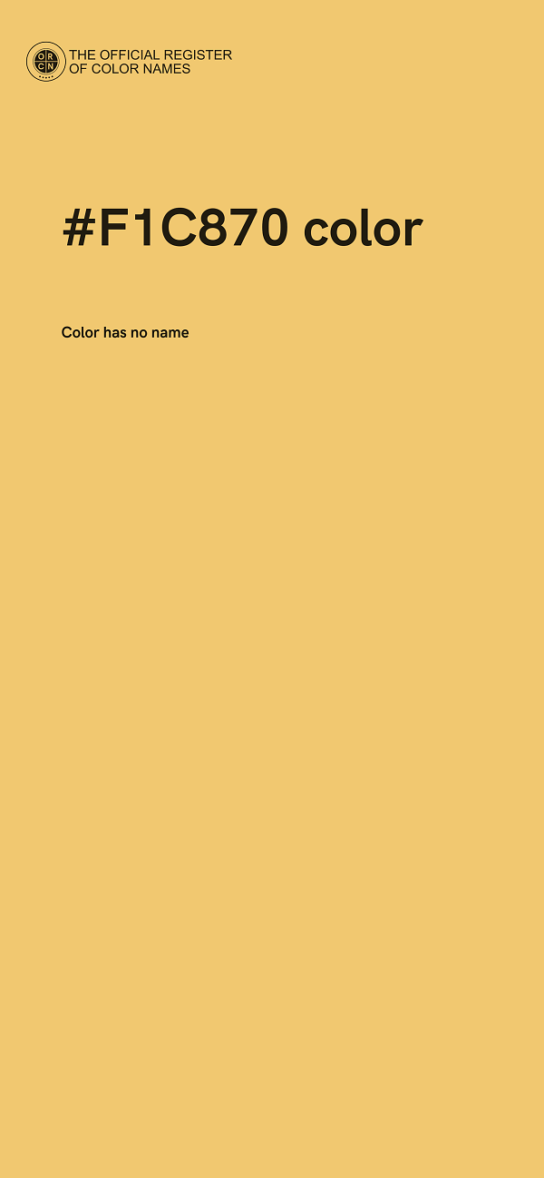 #F1C870 color image