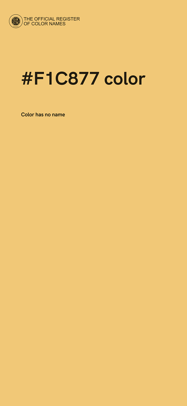 #F1C877 color image