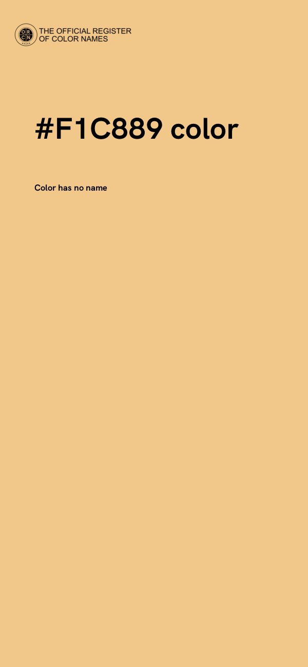#F1C889 color image