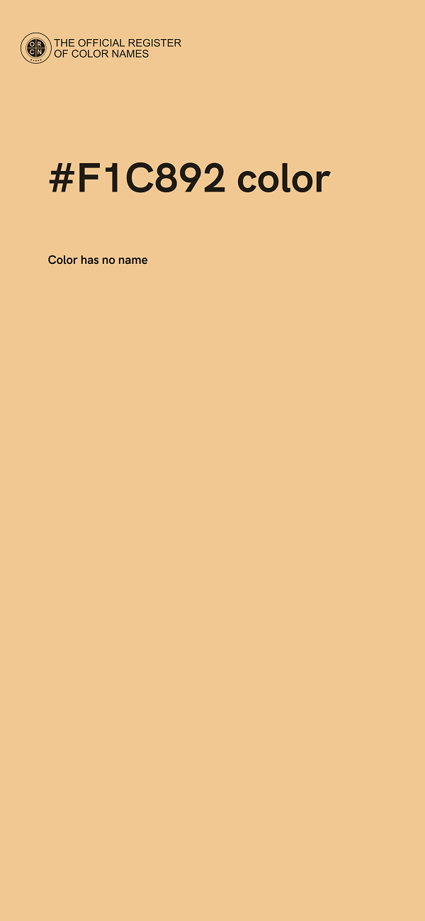 #F1C892 color image