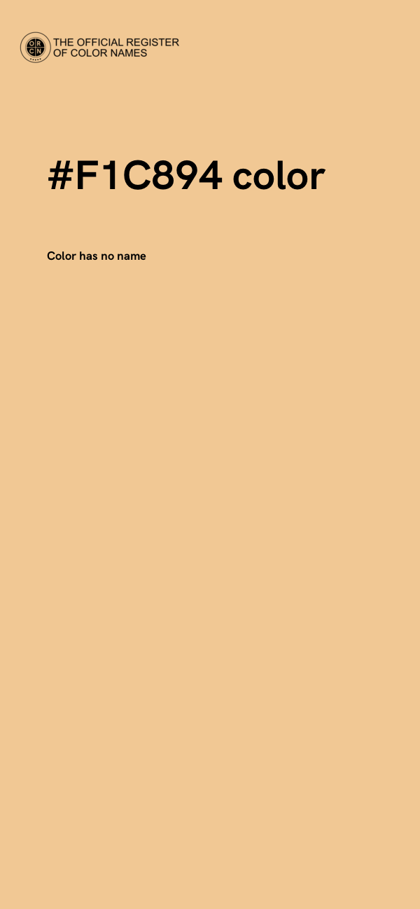 #F1C894 color image