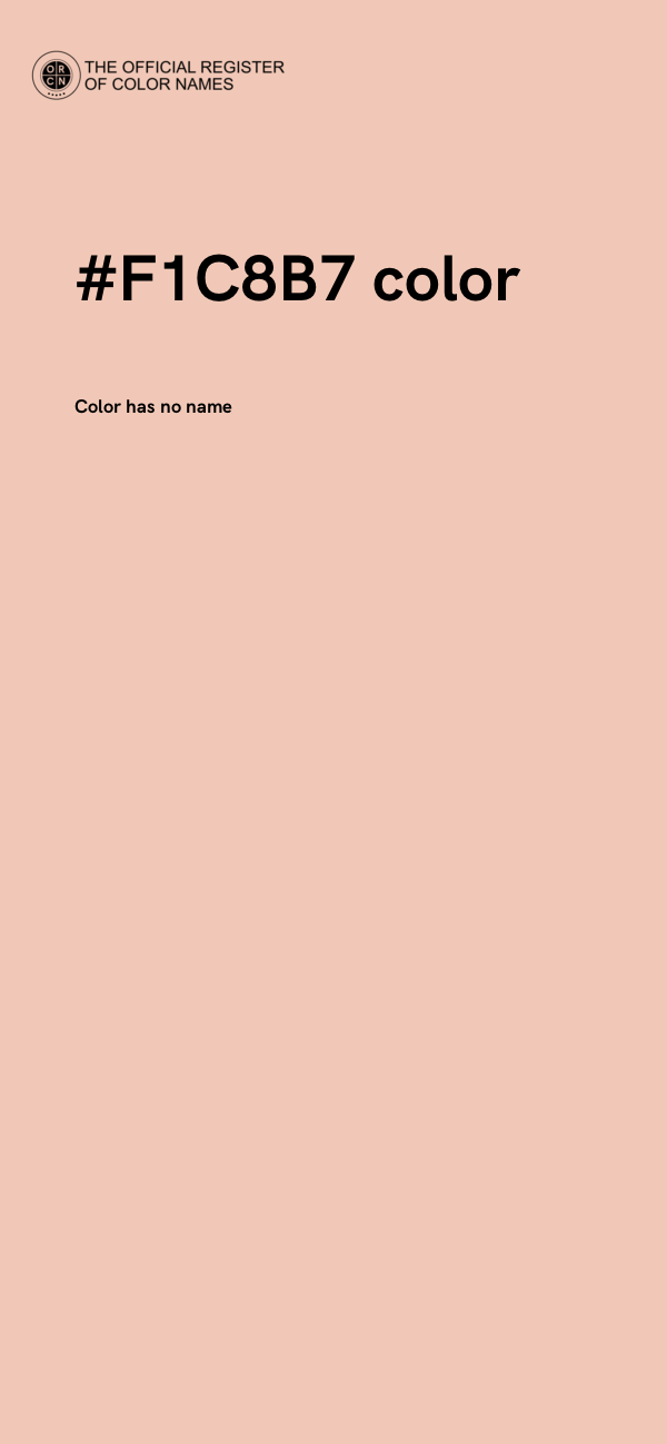 #F1C8B7 color image
