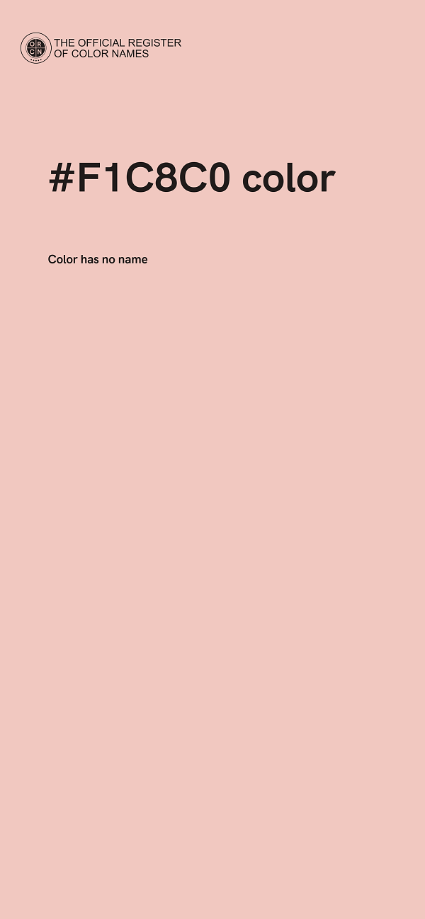 #F1C8C0 color image