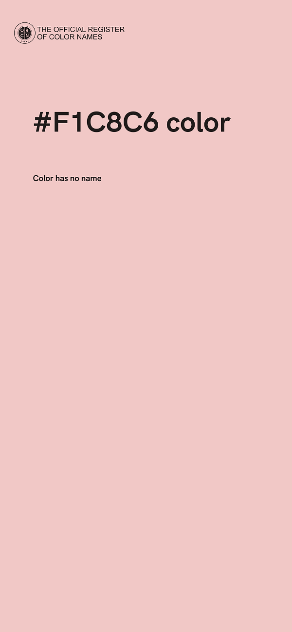#F1C8C6 color image