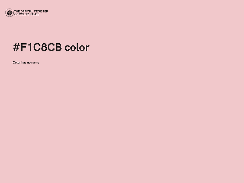 #F1C8CB color image