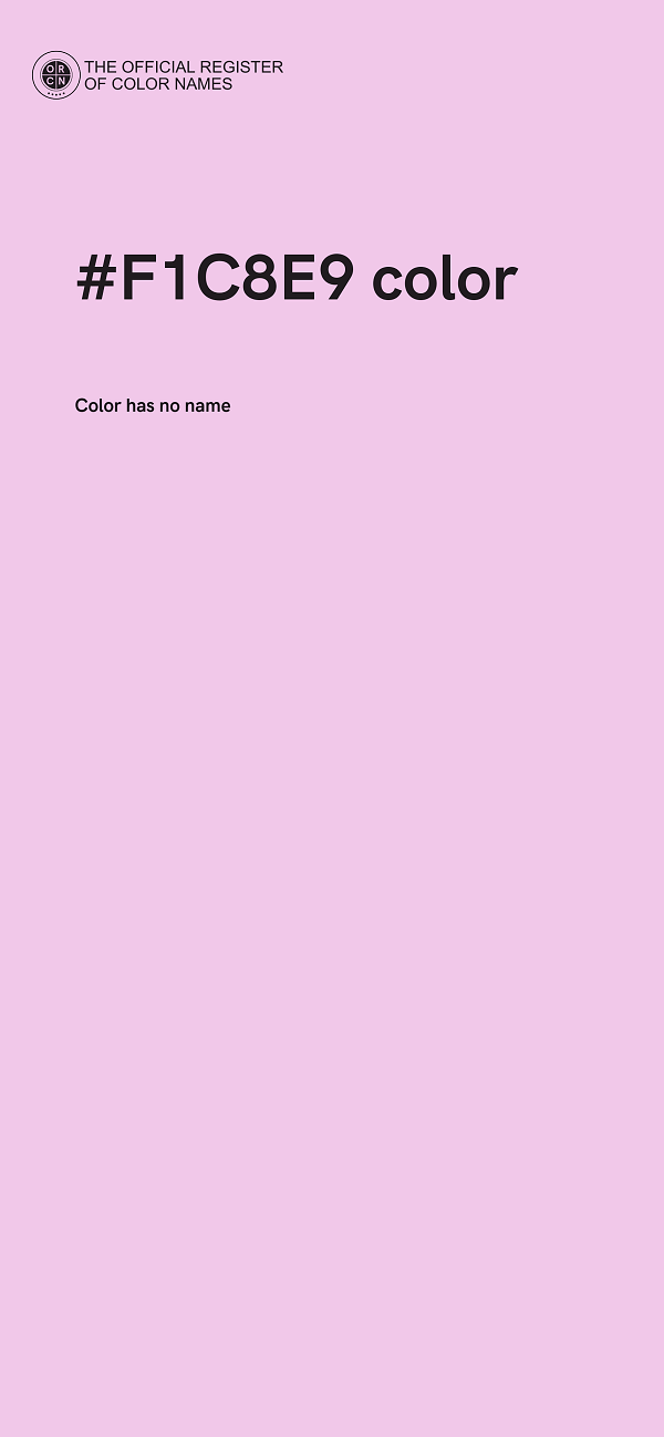 #F1C8E9 color image