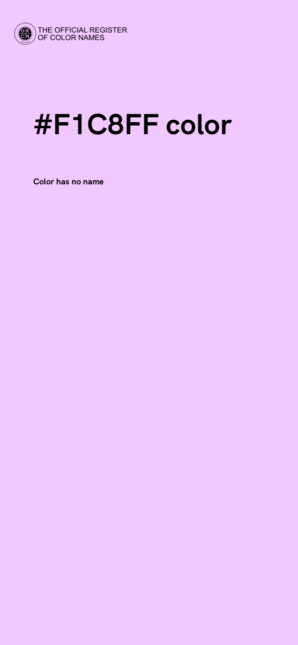 #F1C8FF color image