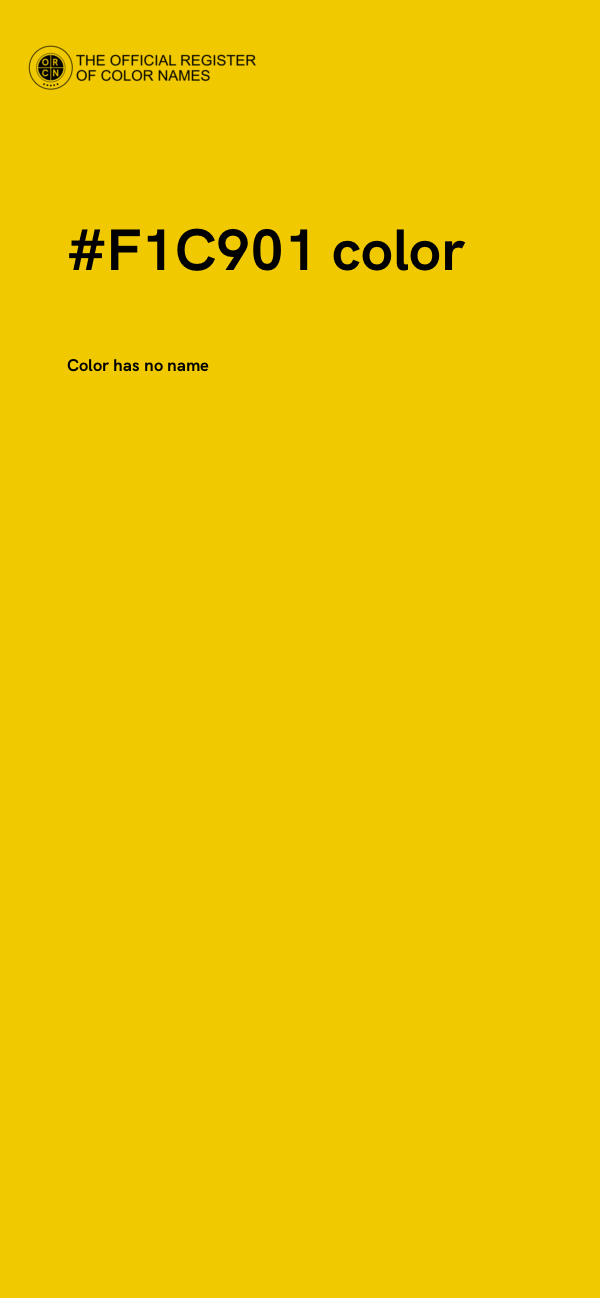 #F1C901 color image