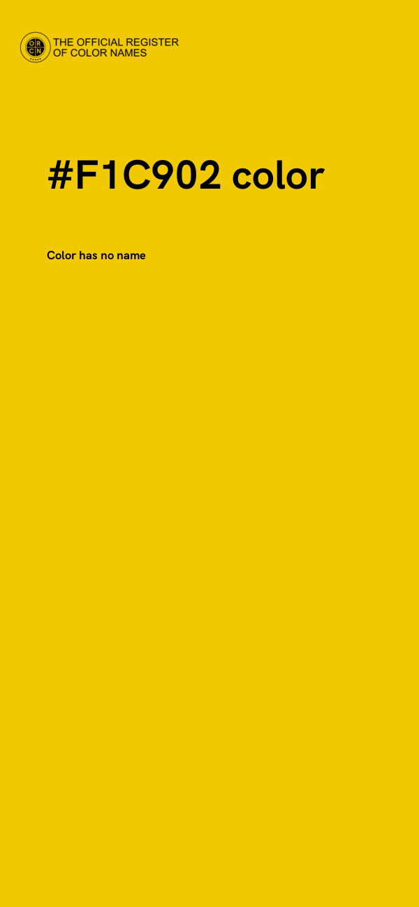 #F1C902 color image