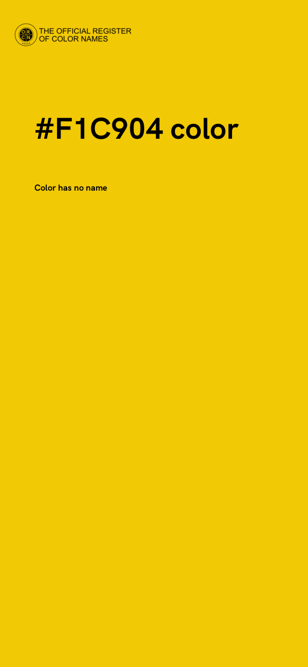 #F1C904 color image