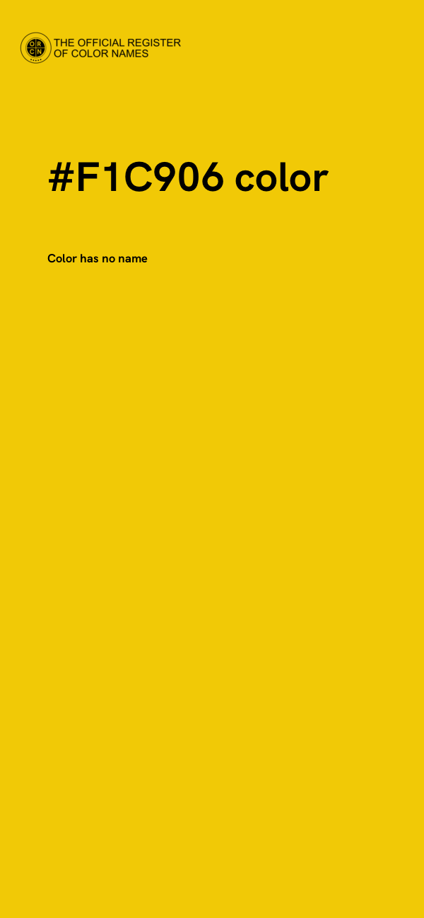#F1C906 color image