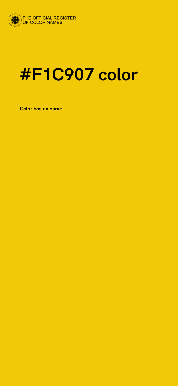 #F1C907 color image