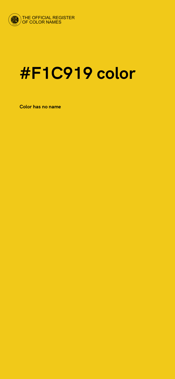 #F1C919 color image
