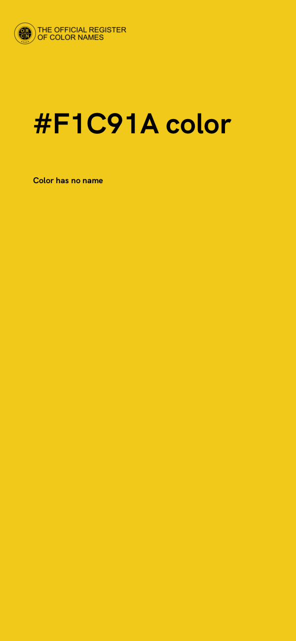 #F1C91A color image