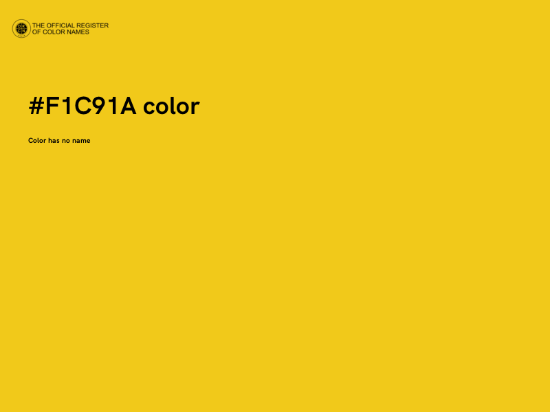 #F1C91A color image