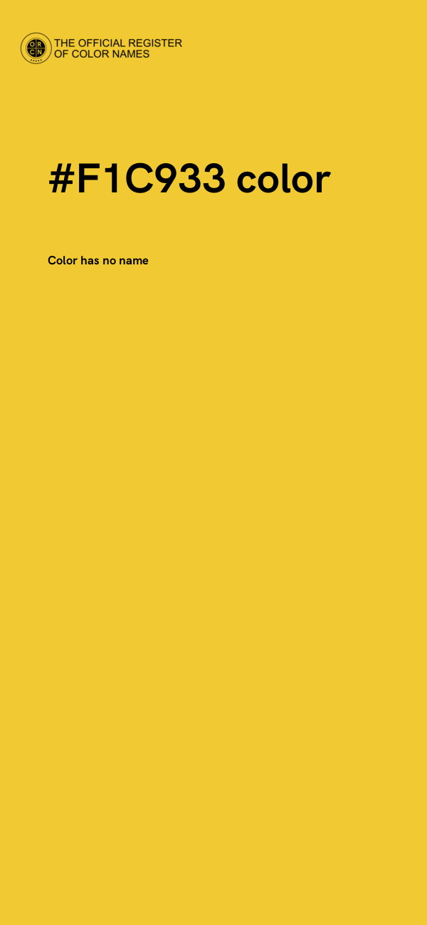 #F1C933 color image