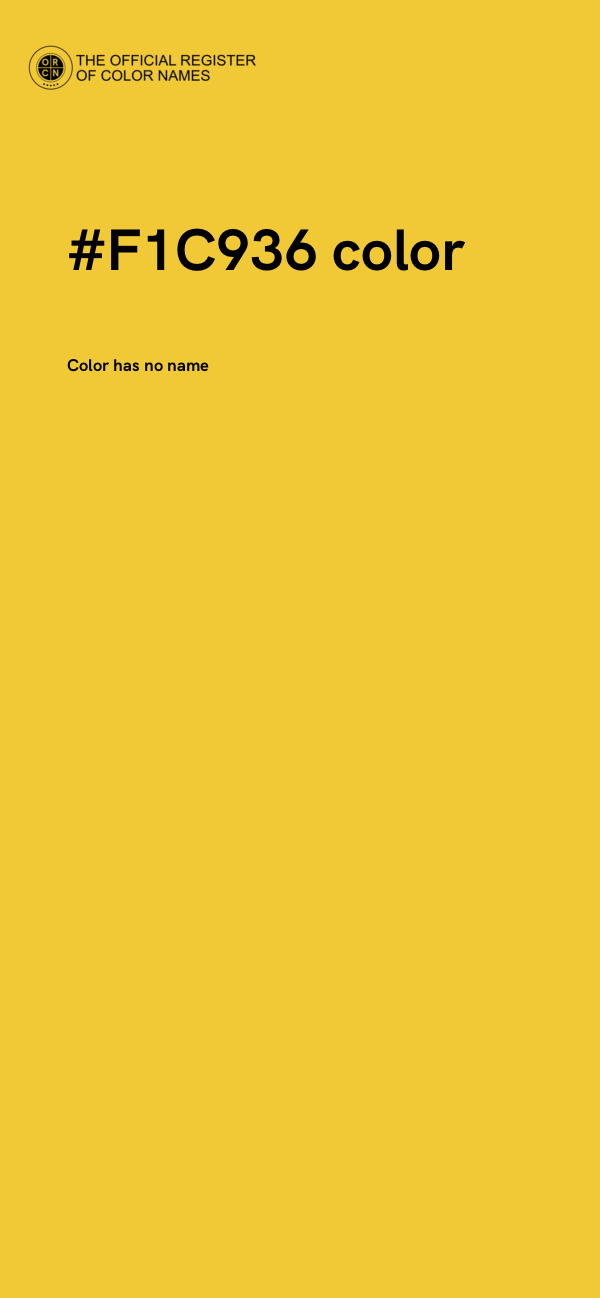 #F1C936 color image