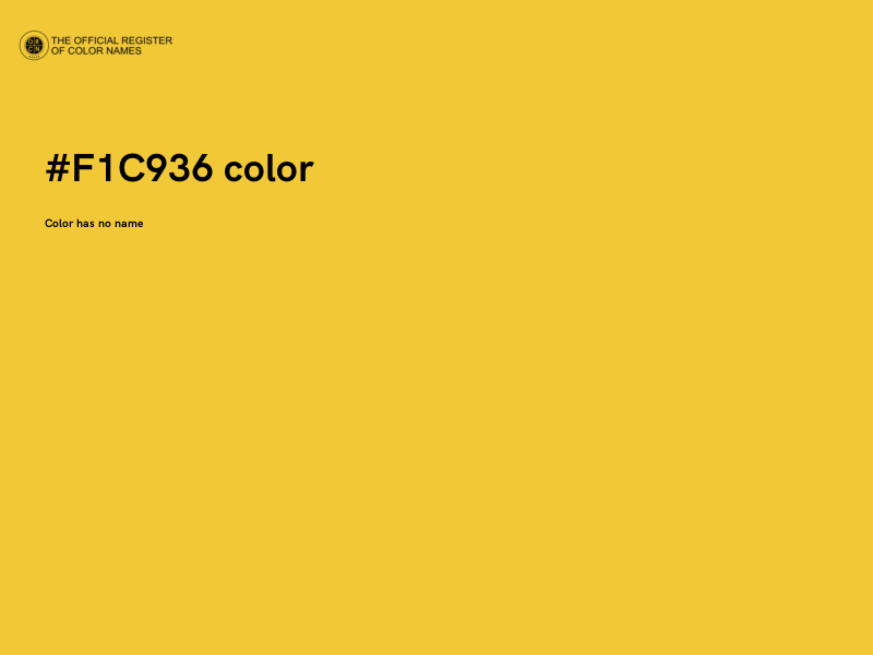 #F1C936 color image