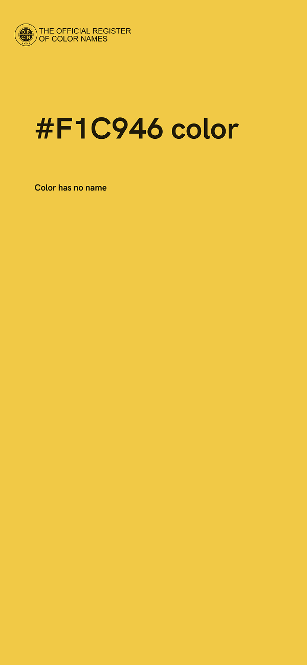 #F1C946 color image