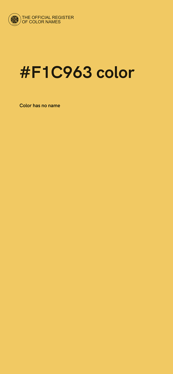 #F1C963 color image