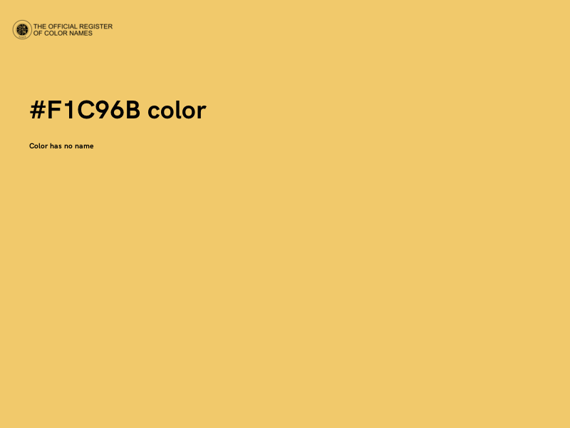 #F1C96B color image