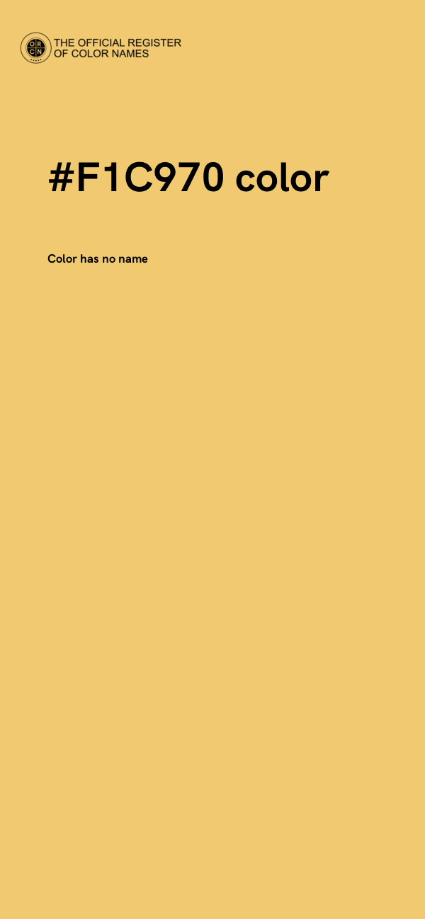 #F1C970 color image