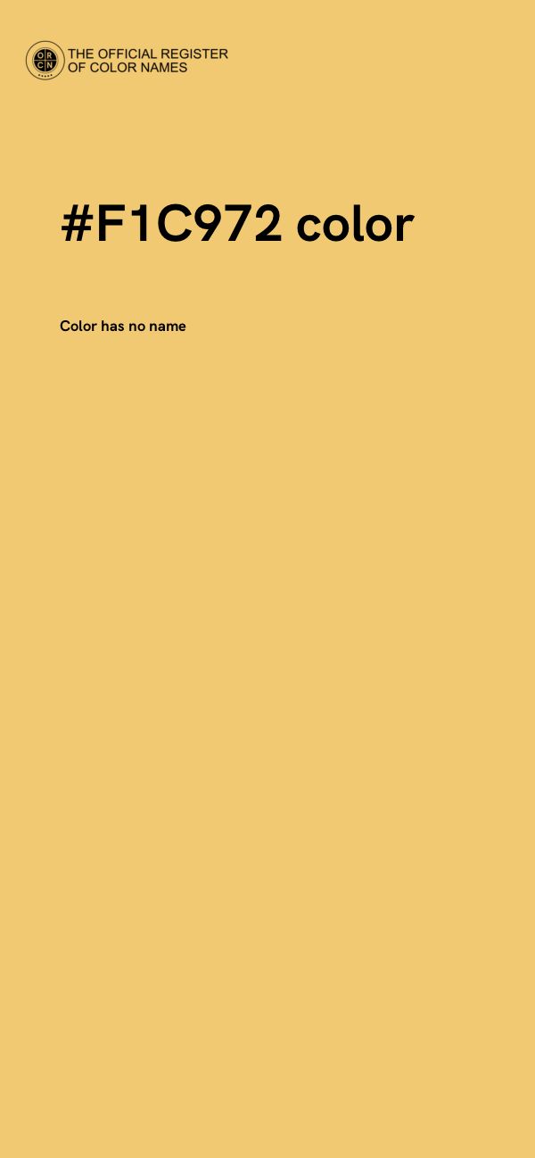 #F1C972 color image