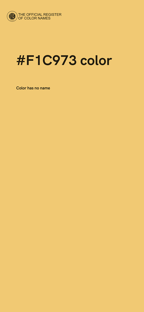 #F1C973 color image