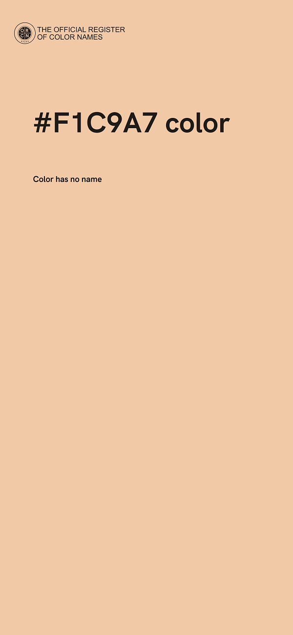 #F1C9A7 color image