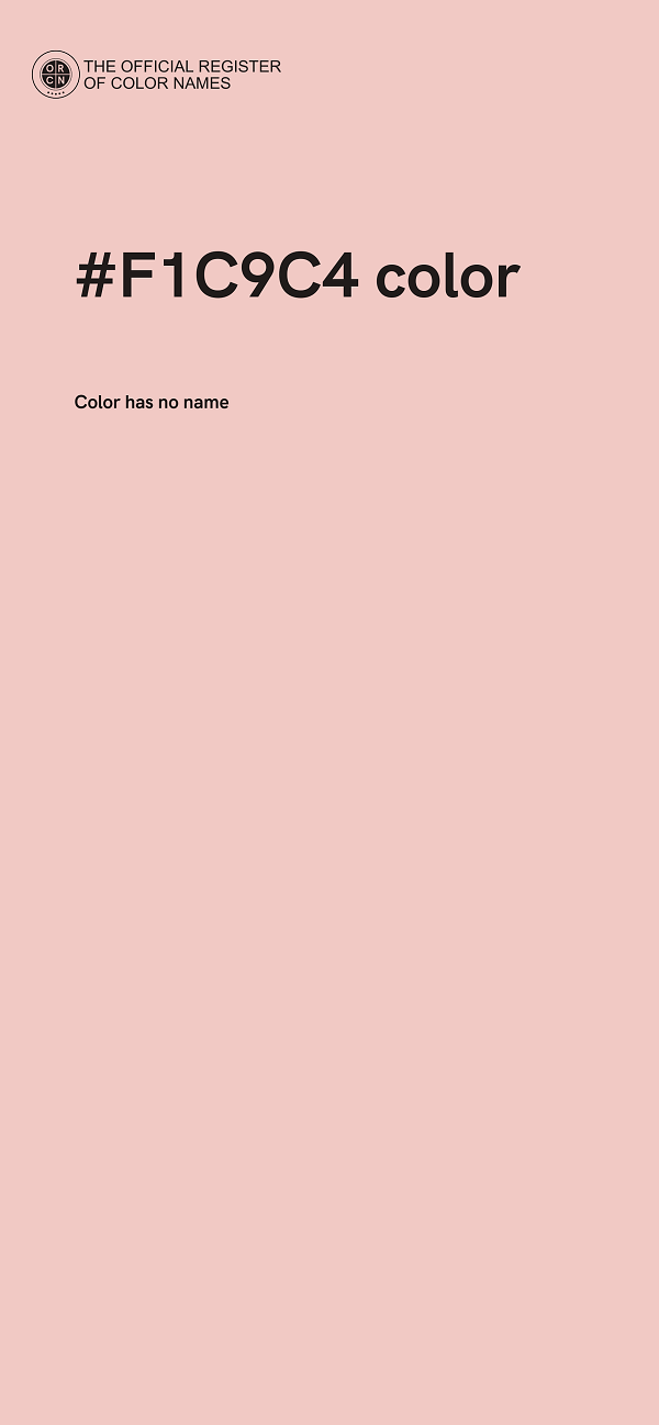 #F1C9C4 color image
