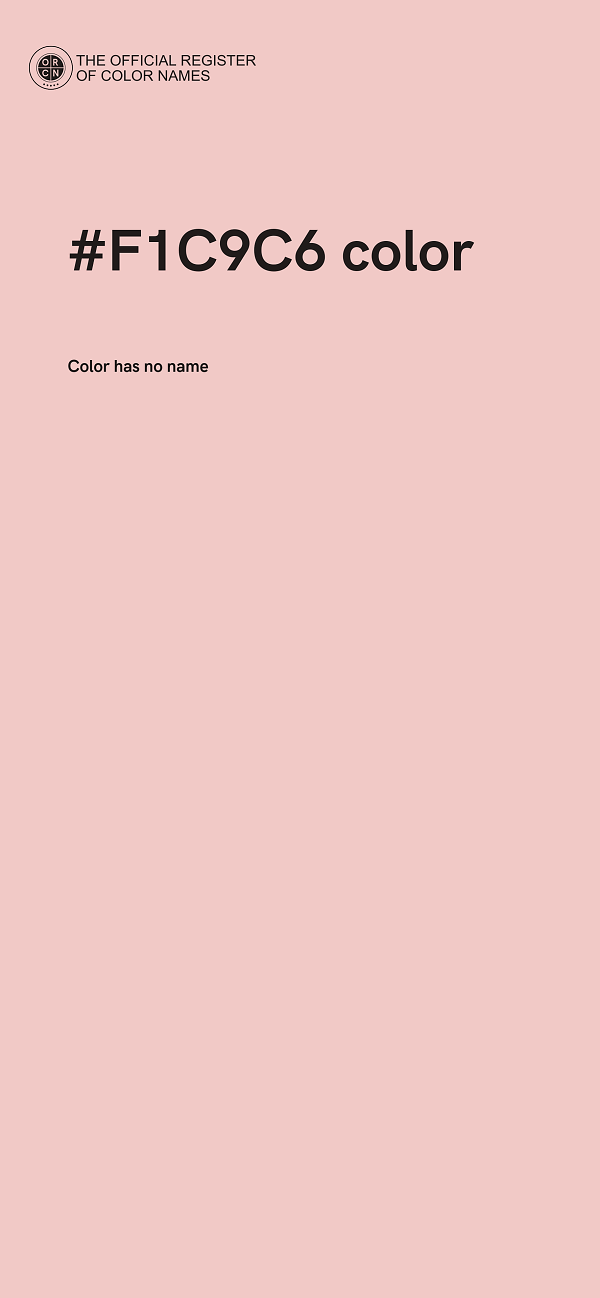 #F1C9C6 color image