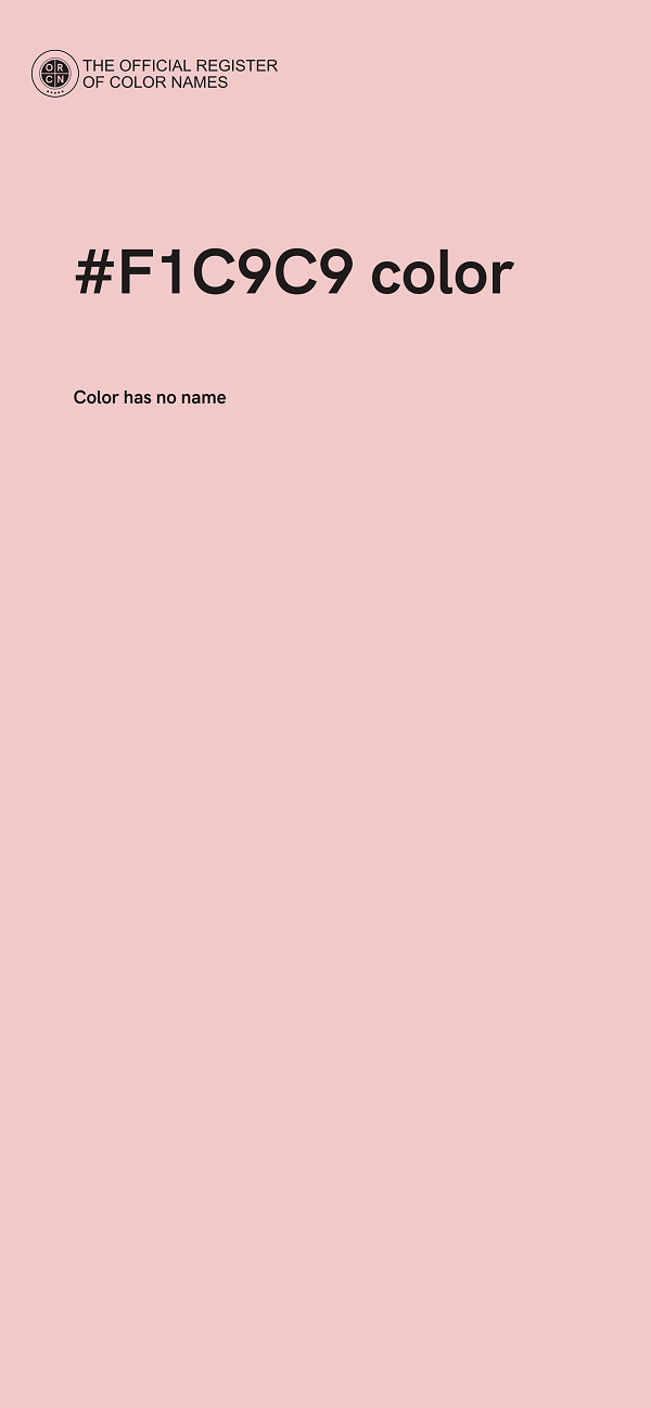 #F1C9C9 color image