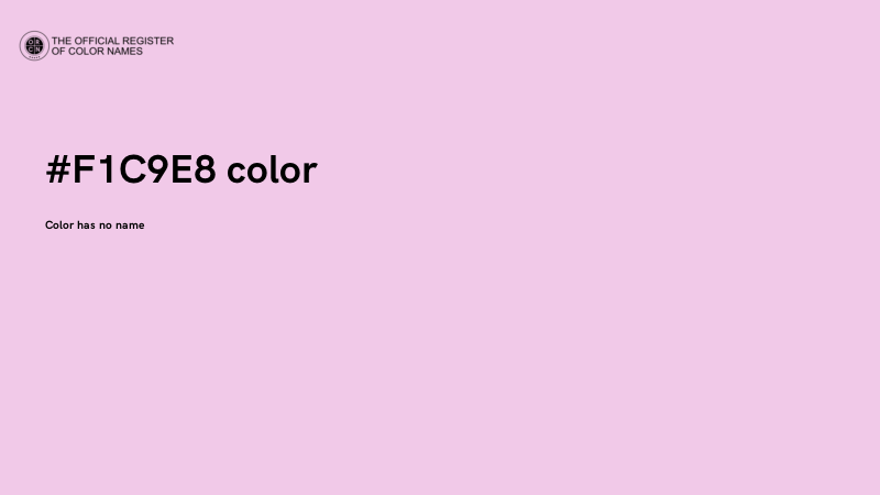 #F1C9E8 color image