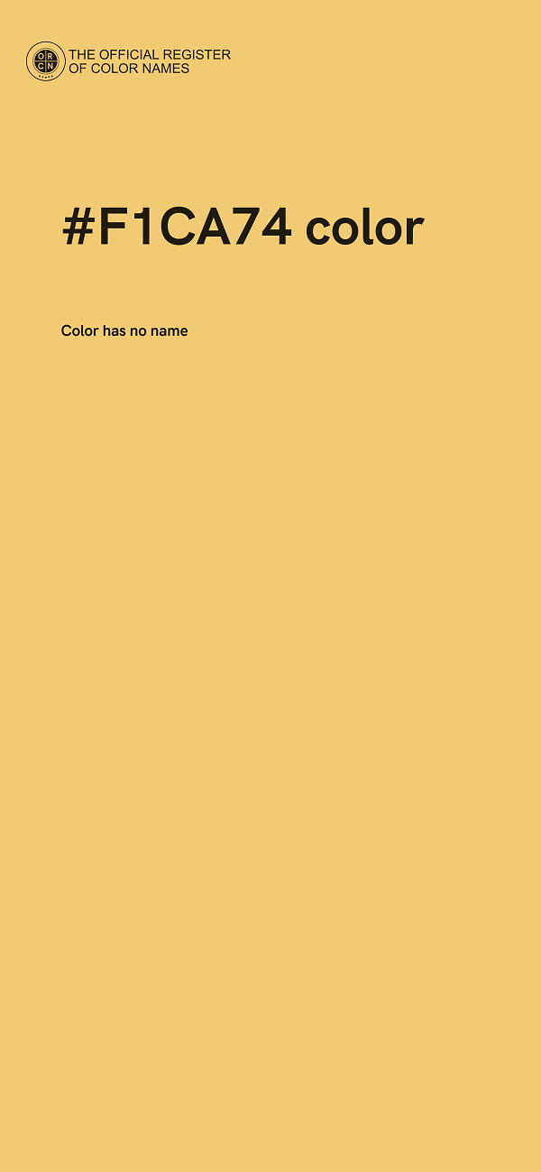 #F1CA74 color image