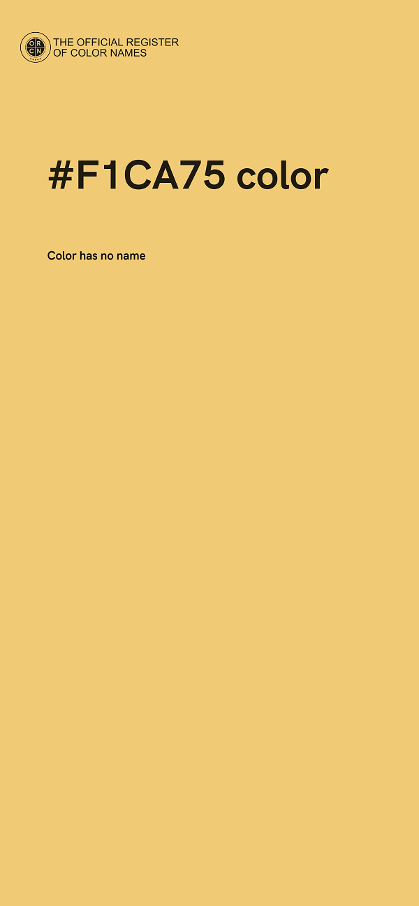 #F1CA75 color image