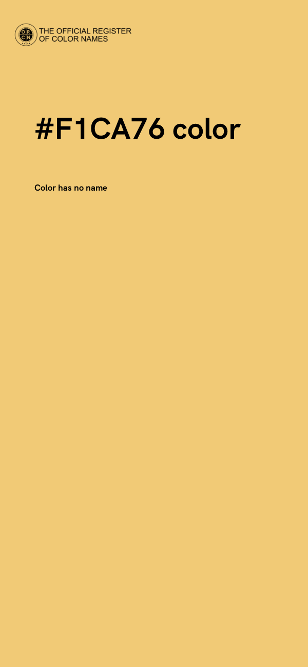 #F1CA76 color image
