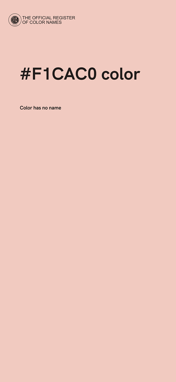 #F1CAC0 color image